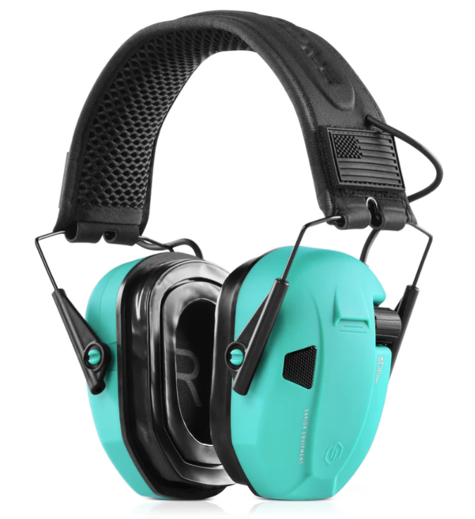 Savior Equipment Apollo Electronic Ear Protection, Teal - EM-APOLLO-TE