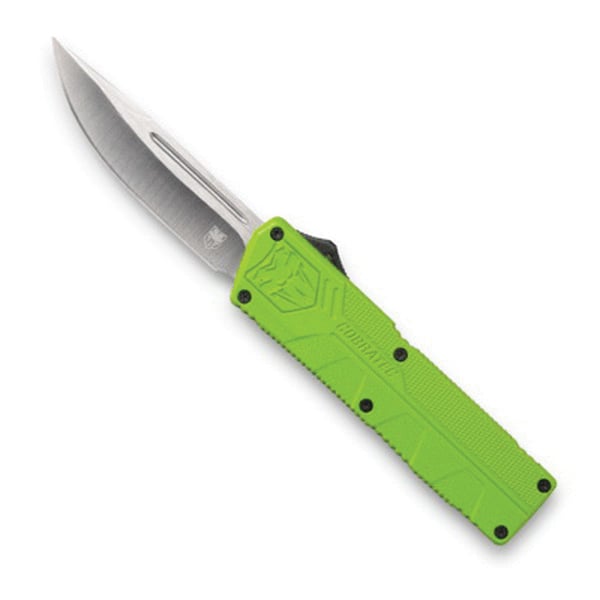 CobraTec Knives Drop Point Lightweight Knife, 3.25", Zombie Green - ZBGCTLWDNS