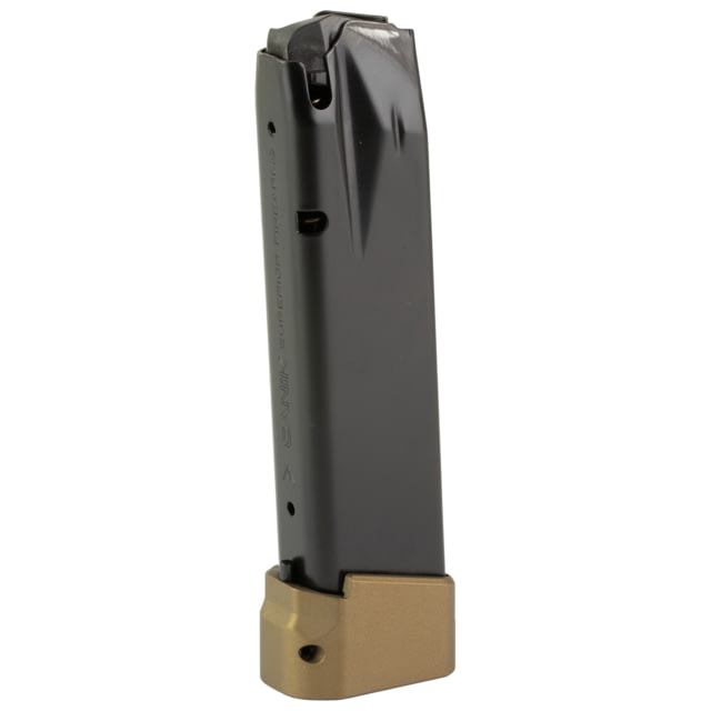 Canik TTI Combat 9mm Luger 18 Round Pistol Magazine w/ +3 Extension Black/Bronze