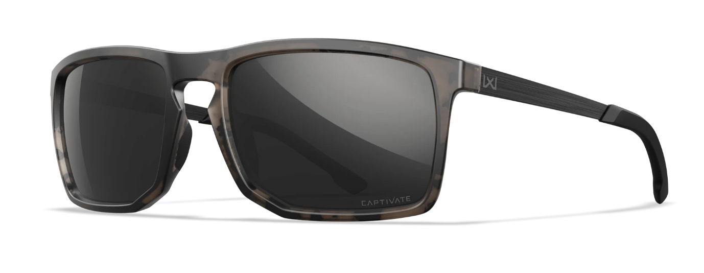 WILEY X Axe Captivate, Tortoise Brown - Black Mirror
