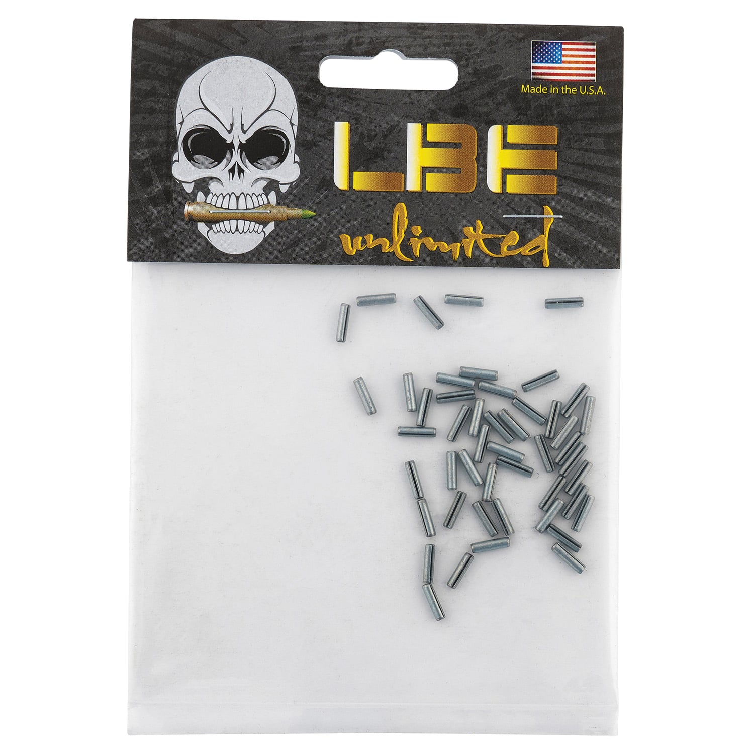 LBE Unlimited Gas Tube Roll Pin for AR-15, Black - ARGTRP50PK