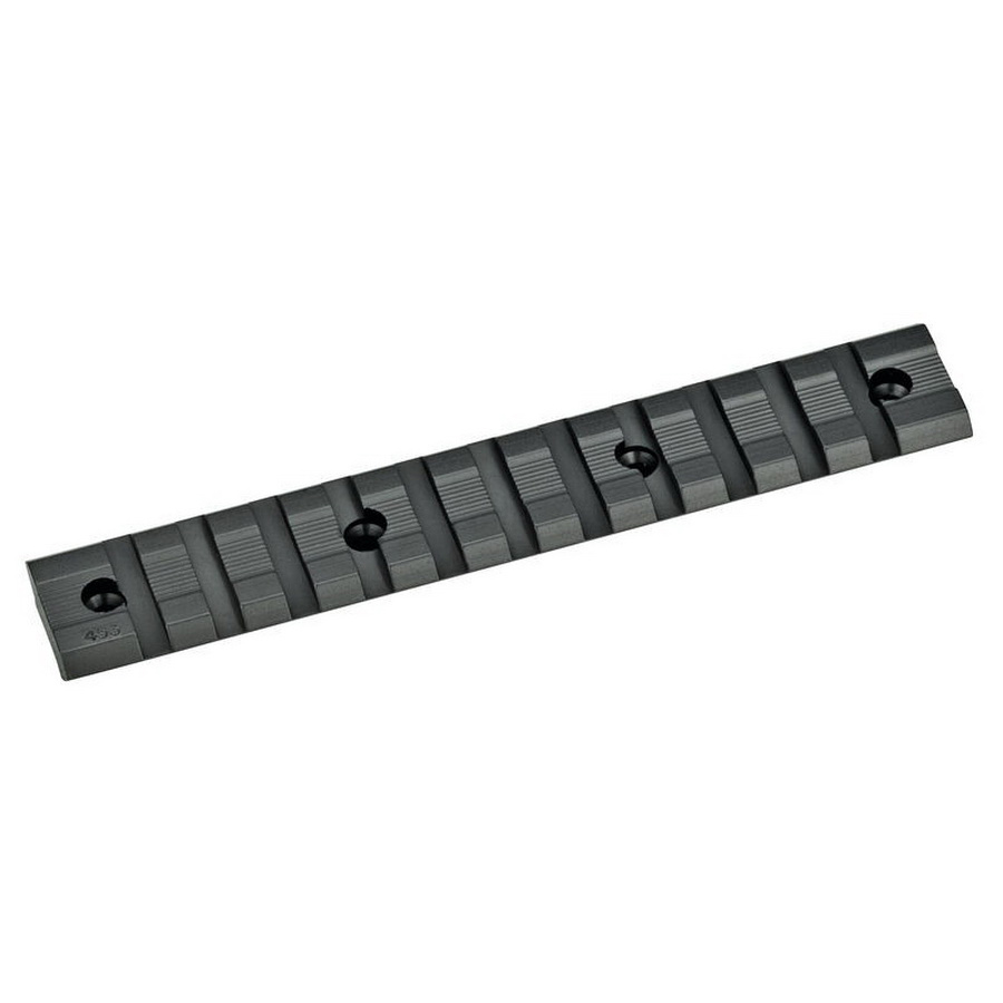 Weaver Aluminum 1-Piece Multi-Slot Base, Black - 48338