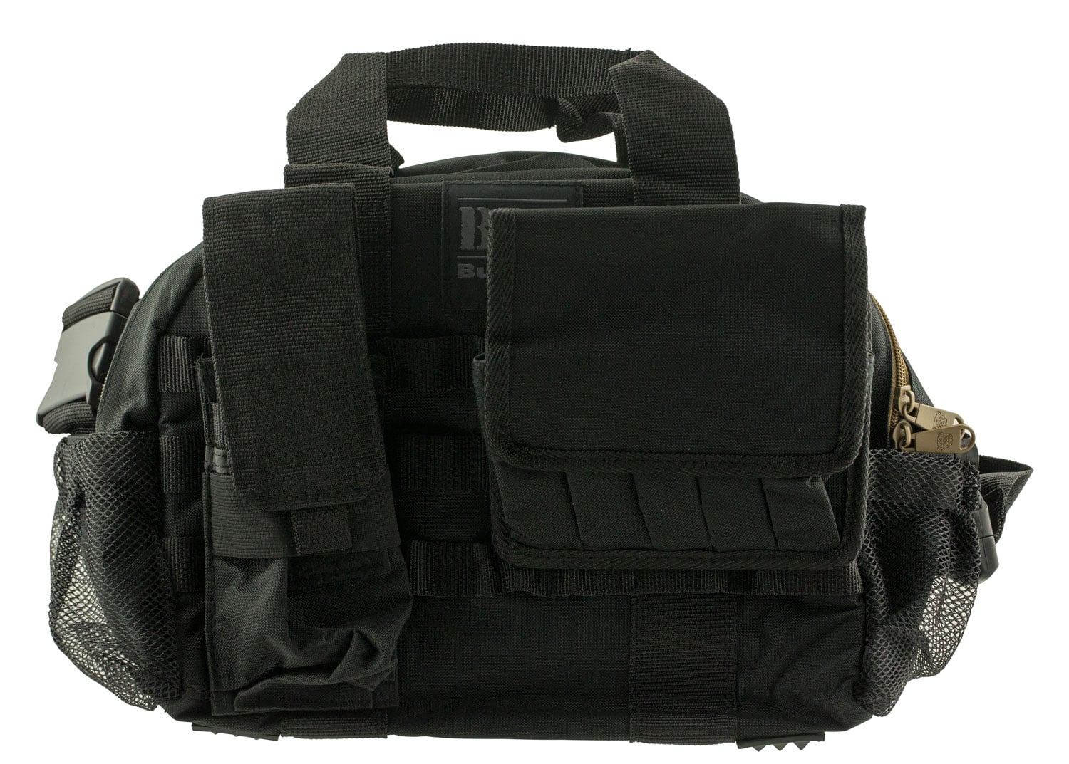 Bulldog Cases BDT Tactical Range Bag w/ Molle Mag Pouches, Black - BDT940B