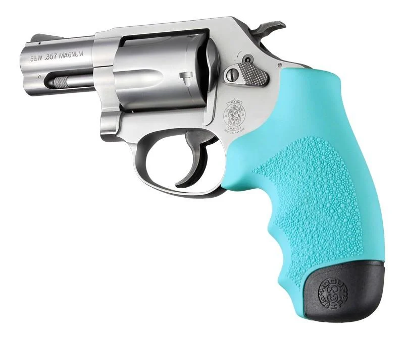 Hogue Rubber Monogrip for S J Frame - Aqua