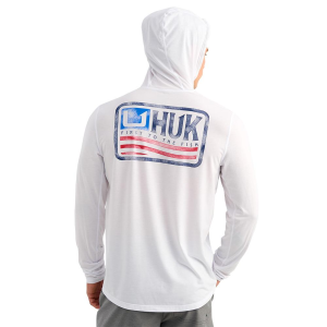 Huk Drift Long Sleeve Hoodie White S