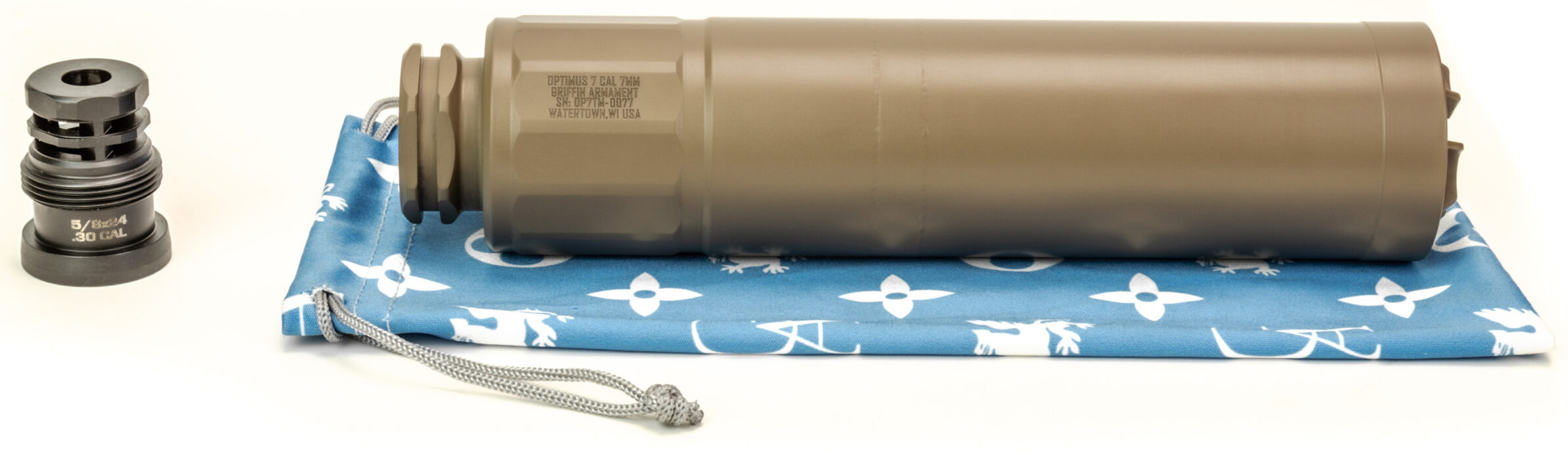 Griffin Optimus 7 Suppressor - 30 Cal FDE