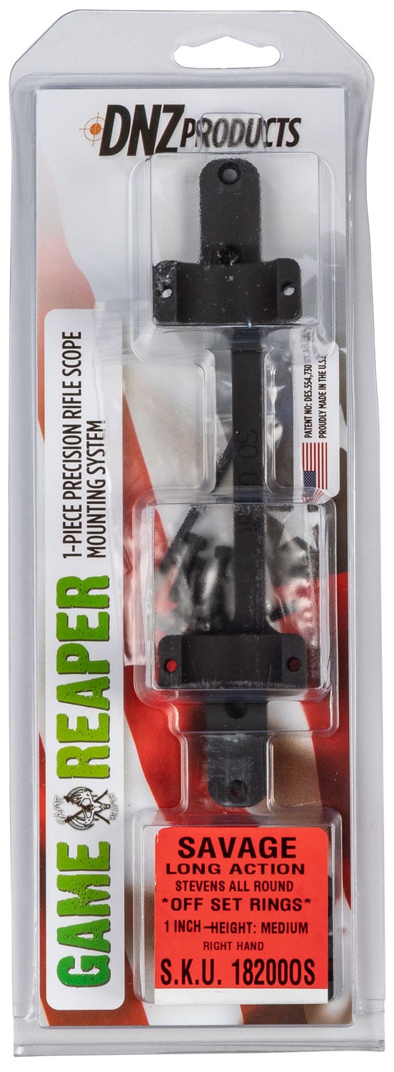 DNZ Game Reaper Savage 1 inch Medium Aluminum Precisioned 1-Piece Scope Tube, Matte Black - 18200OS