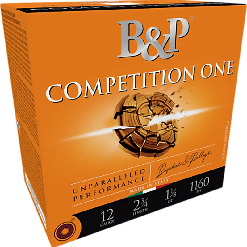 B Ammunition 12B18CP9 Competition One 12Gauge 2.75" 1 1/8oz 9Shot 25 Per Box/10 Case