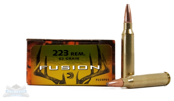 Federal 223 62gr Fusion Ammuniton 20rds - F223FS1