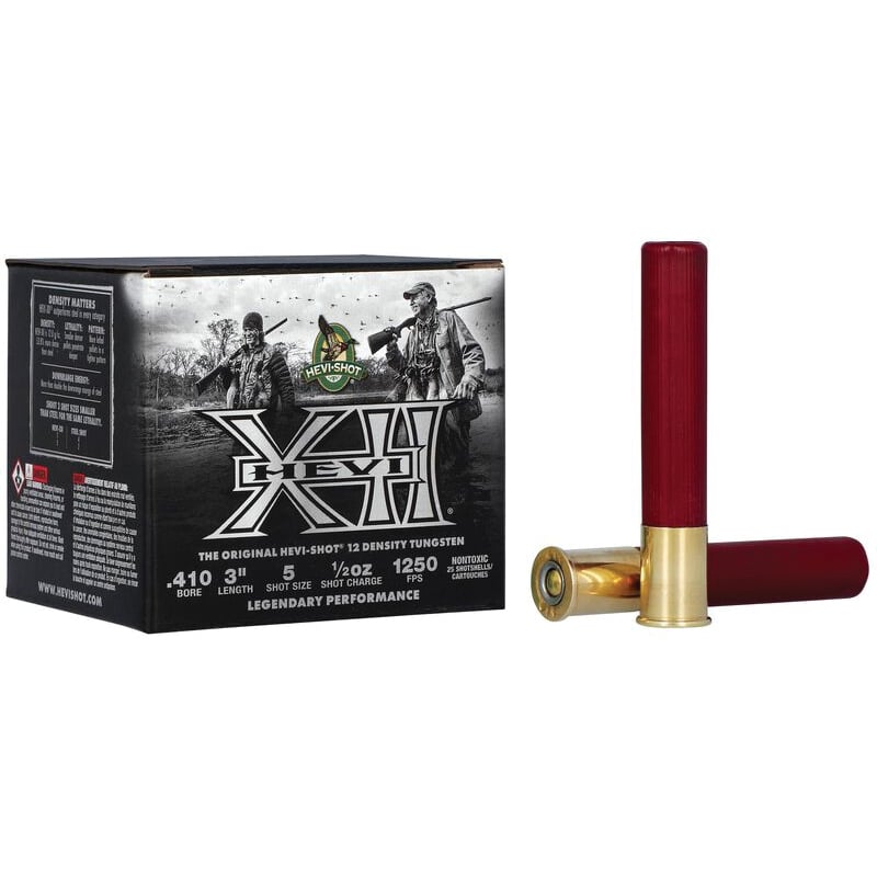 Hevishot HEVI-XII .410 Bore 3" #5 1/2 oz 25rds Shotshell - Reliable for Precision Shooting - HS54105