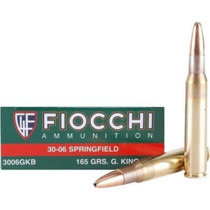 Fiocchi A3006SCA Hyperformance 30-06 Springfield 165 gr Swift Scirocco II Boat-Tail Spitzer - 20rd Box