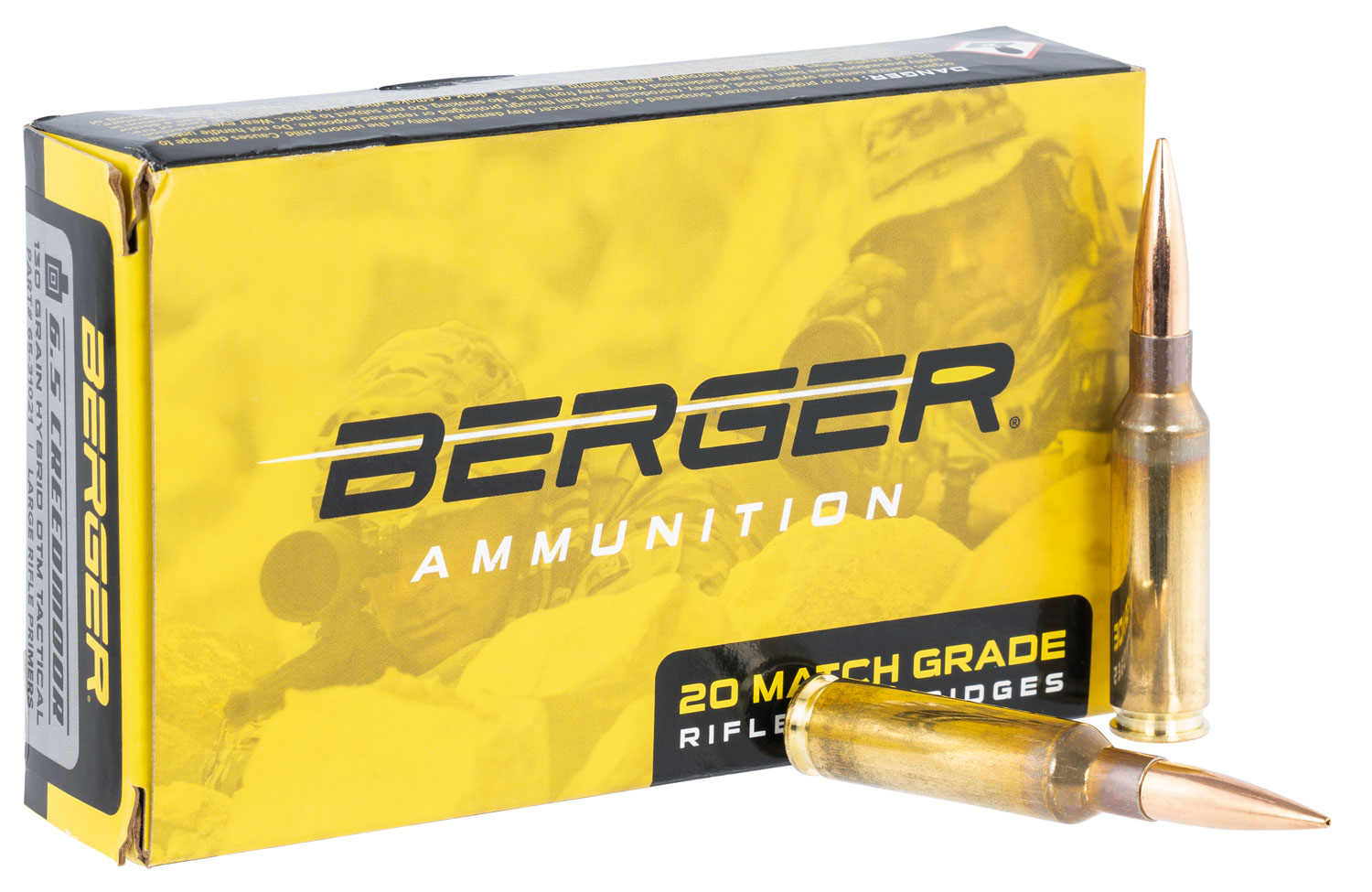 Berger Bullets Hybrid OTM Tactical Match Grade Ammunition 6.5 Creedmoor 130 gr 2921 fps 20/ct - No Credit Card Fees - Low, flat rate shipping