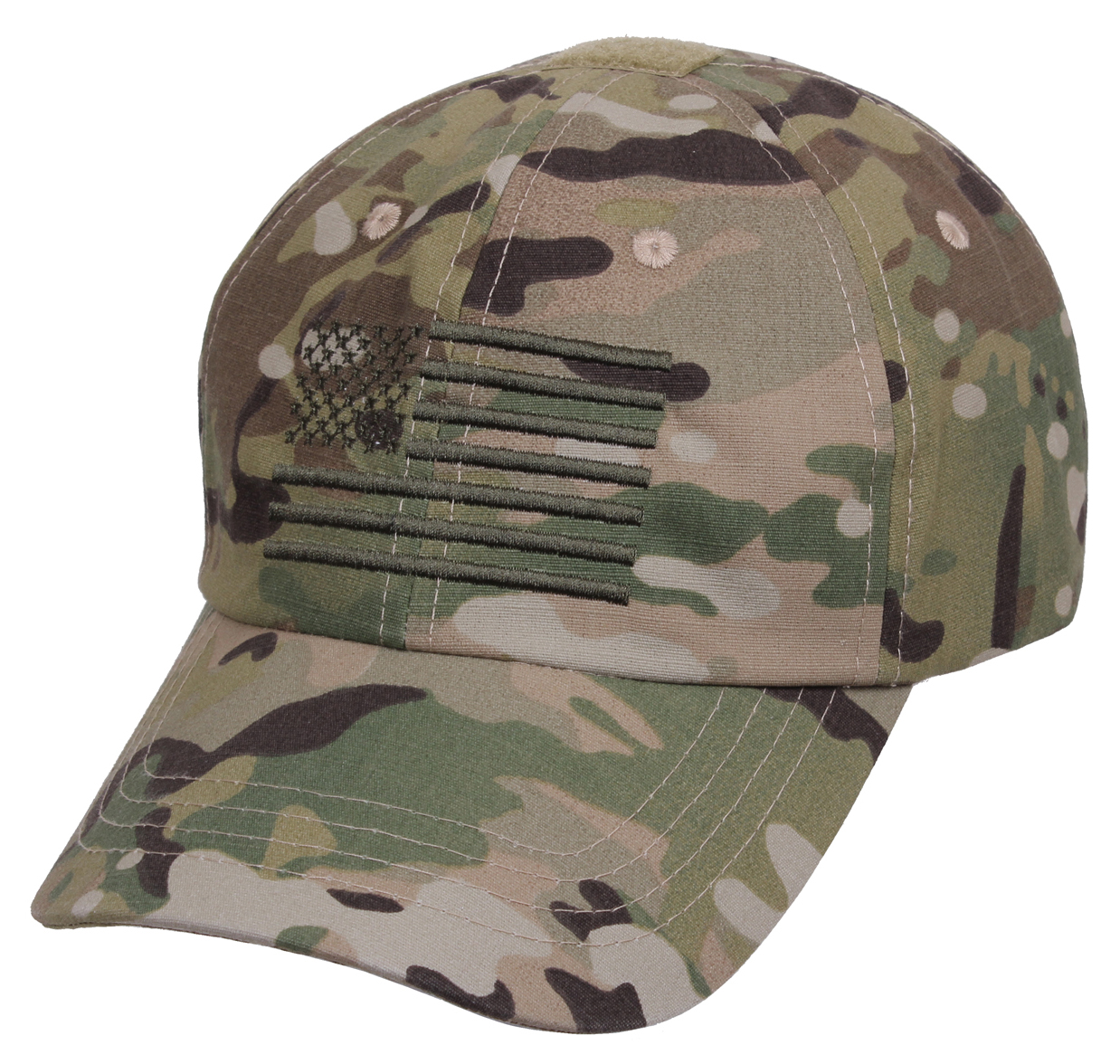 Rothco Tactical Operator Cap With Us Flag - Multicam