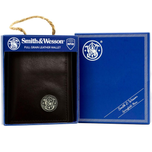 Smith-Wesson Smith & Wesson Tri-Fold Wallet Brown