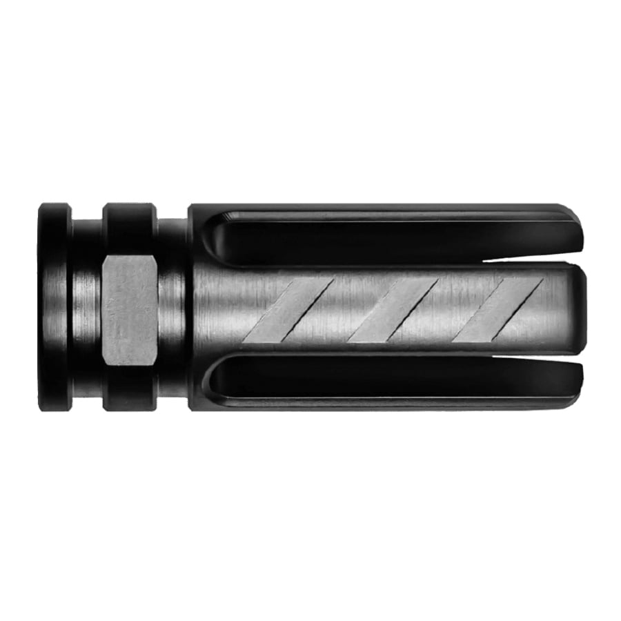 Rise Armament Black AR-15 1/2"-28 tpi Veil Flash Hider - Enhanced Muzzle Performance - RA703223BLK