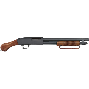 Mossberg 590 Night Stick Pump 20 Gauge Shotgun 14.375" Blued Barrel Wood Bird's Head Stock