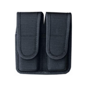 Bianchi 7302 Double Magazine Pouch Colt Mustang, Sig Sauer P230, Walther PPK Hidden Snap Closure Nylon Black
