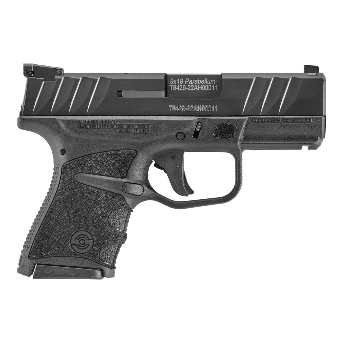Stoeger STR-9MC Micro Compact 9mm 3.1" 10rd Pistol, Black - 31771