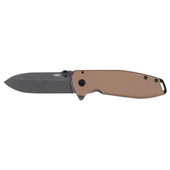 CRKT Squid XM Frame Lock Folding Knife Drop Point, Earth Brown