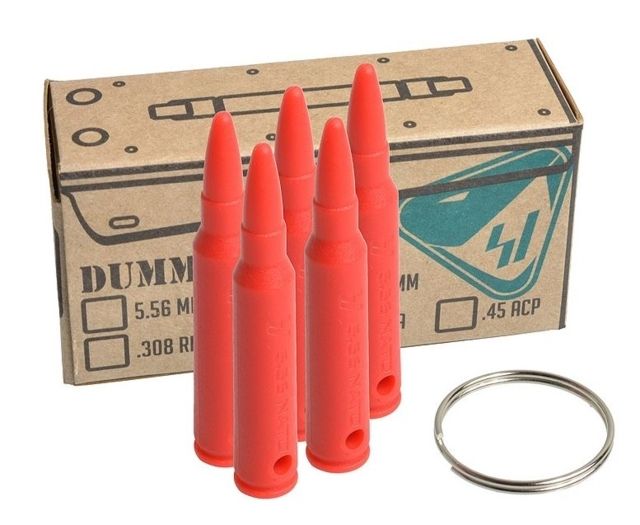 Strike Industries Dummy Rounds w/Key Ring 5.56 mm NATO Red One Size