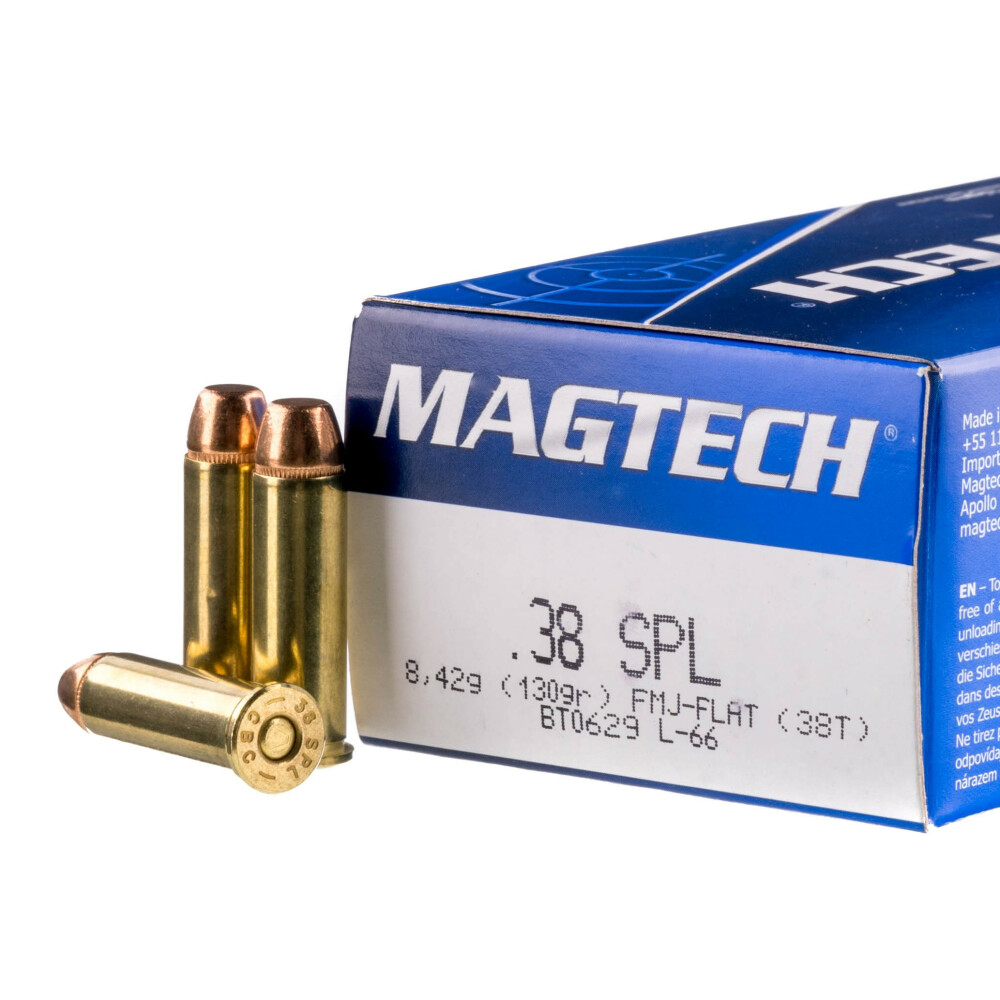 Magtech 38T Range/Training 38Special 130gr Full Metal Jacket 50 Per Box/20 Case