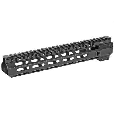 Midwest Industries 11.5" MLOK Combat Rail Handguard w/ 5-Slot Rail Section, Black Anodized - MI-CRM11.5