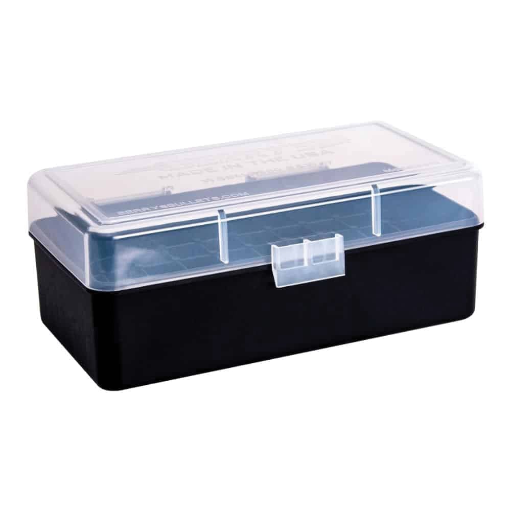 Berrys Bullets #413 .223 WSSM/.243 WSSM Ammo Box, 50rds Black/Clear