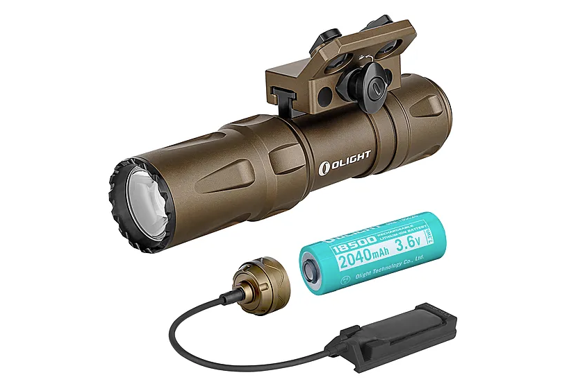 Olight Odin Mini Tactical Flashlight 1250 lumens, Desert Tan