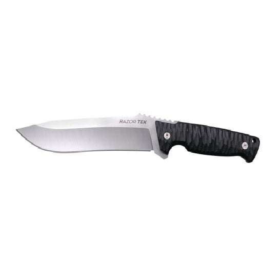 Cold Steel Razor Tek 5" Recurve Fixed Blade Knife, Black - CSFX5RZR