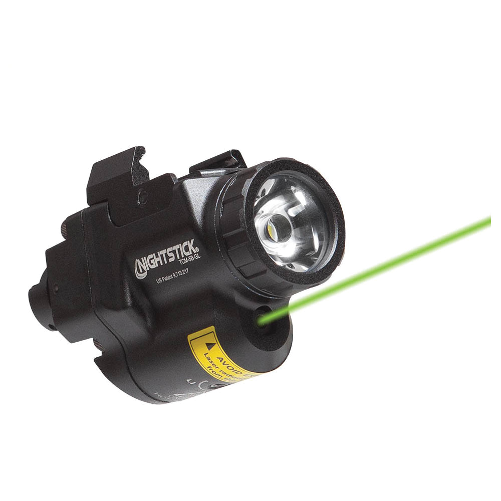 Nightstick Weapon Mounted Light with Green Laser - 650 lm Tactical Light - TCM-5B-GL