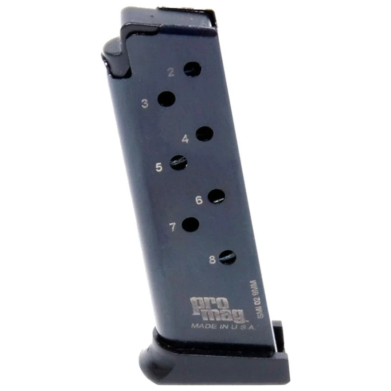 ProMag S 908/3913/3914/3953 Magazine 9mm Blued Steel 8/rd