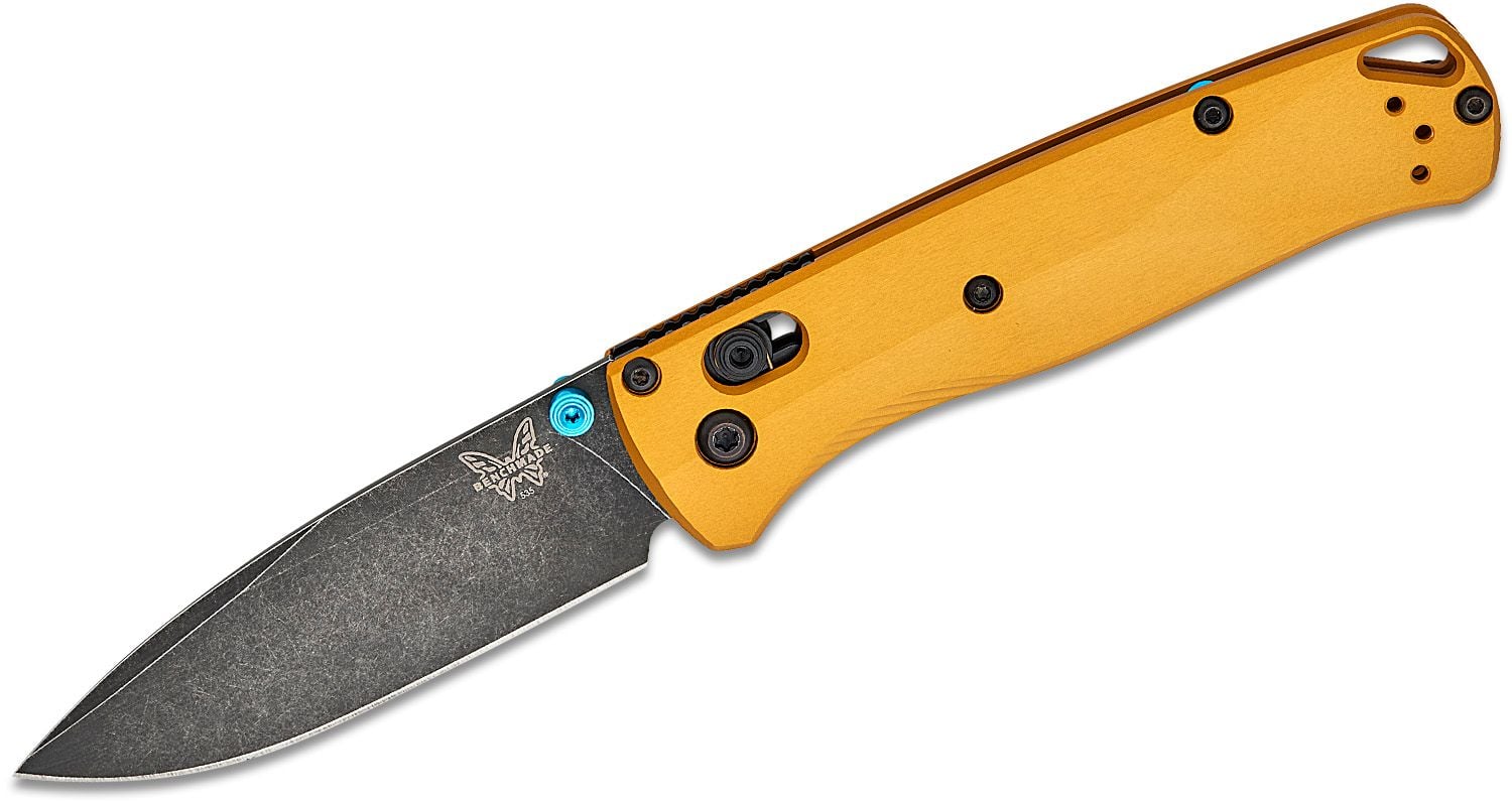 Benchmade Bugout Folding Drop Point Knife, Burnt Brass - 535BK-07