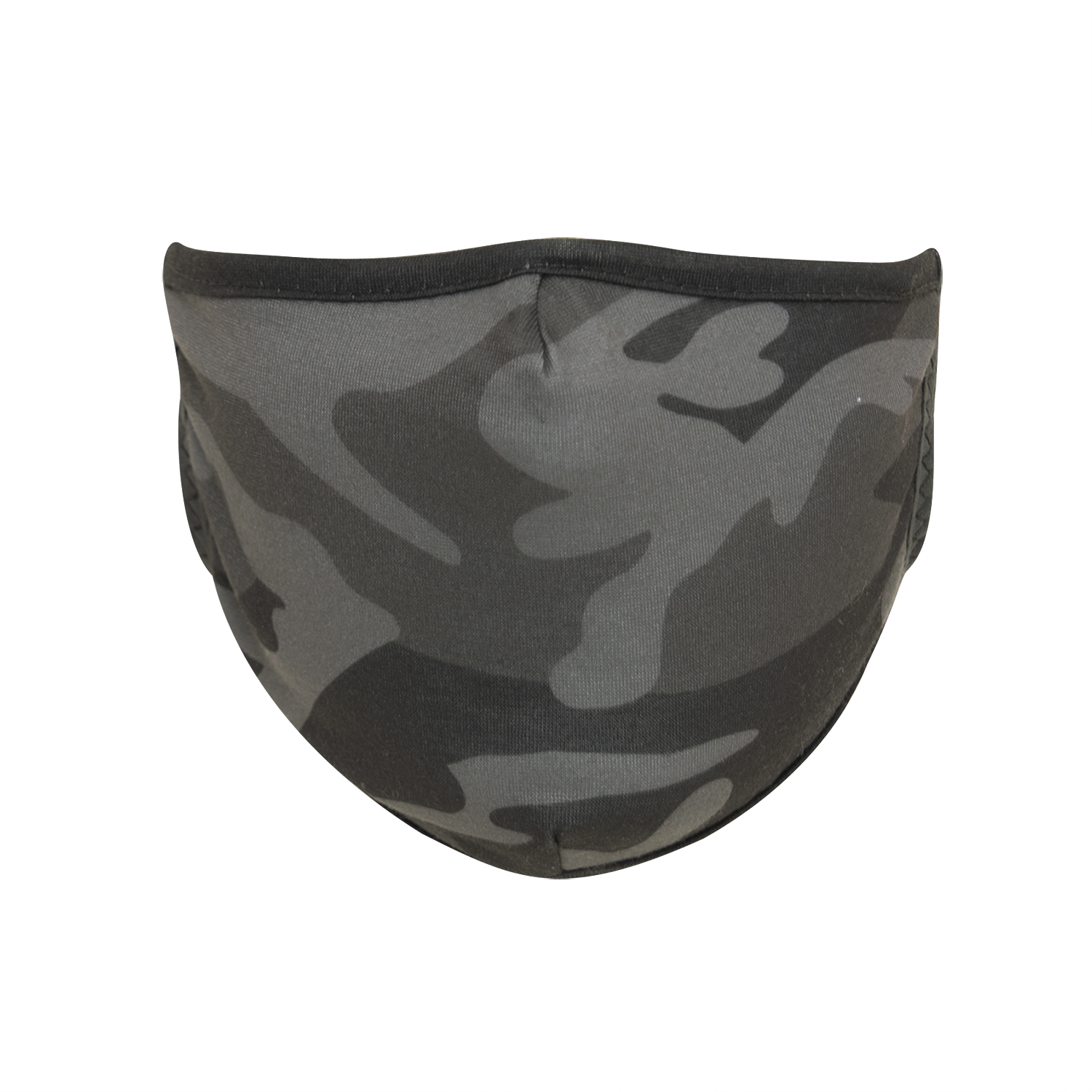 Rothco Camo 3-Layer Polyester Face Mask - Black Camo, Small - Medium