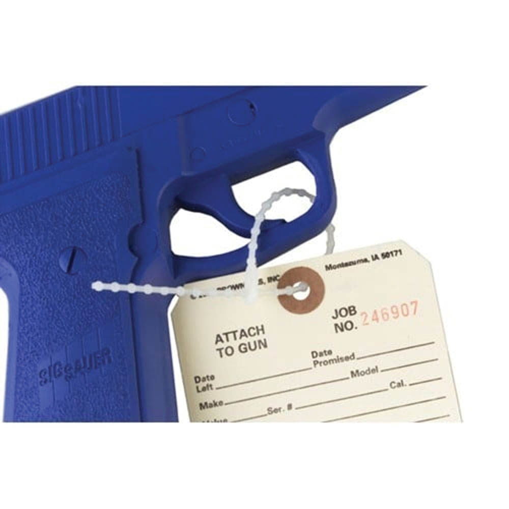 Brownells 6" Removable Gun Tag Tie, Pack of 1000