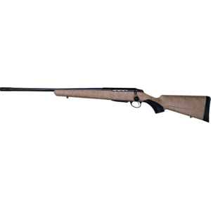 Tikka T3x Lite Roughtech Bolt Action Rifle 308 Winchester 22.4" Left Hand Fluted Blued Threaded Barrel Blued Frame Tan Field Stock