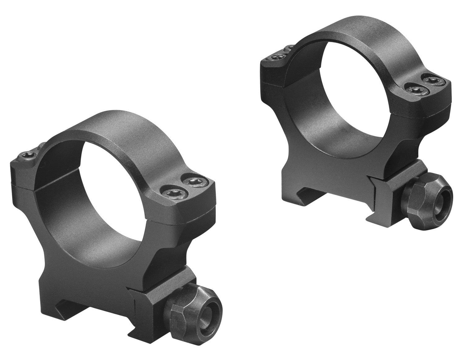 Leupold BackCountry 30mm High 7075 T6 Aluminum 2-Piece Cross-Slot Ring, Matte Black - 175121
