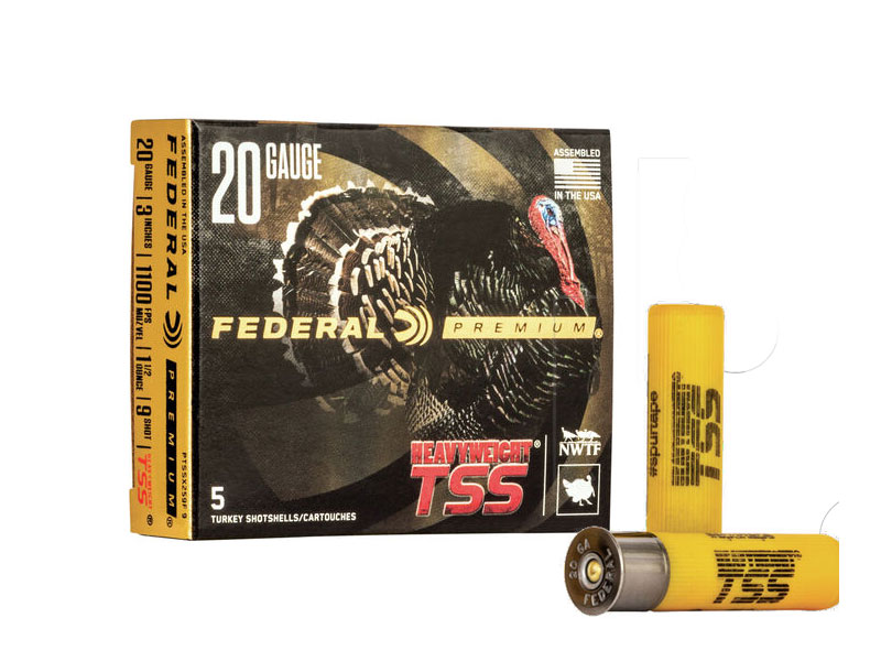 Federal Heavyweight TSS 3" 1.5 oz #9 20 Gauge Ammunition, 5 Rounds - PTSSX259F 9