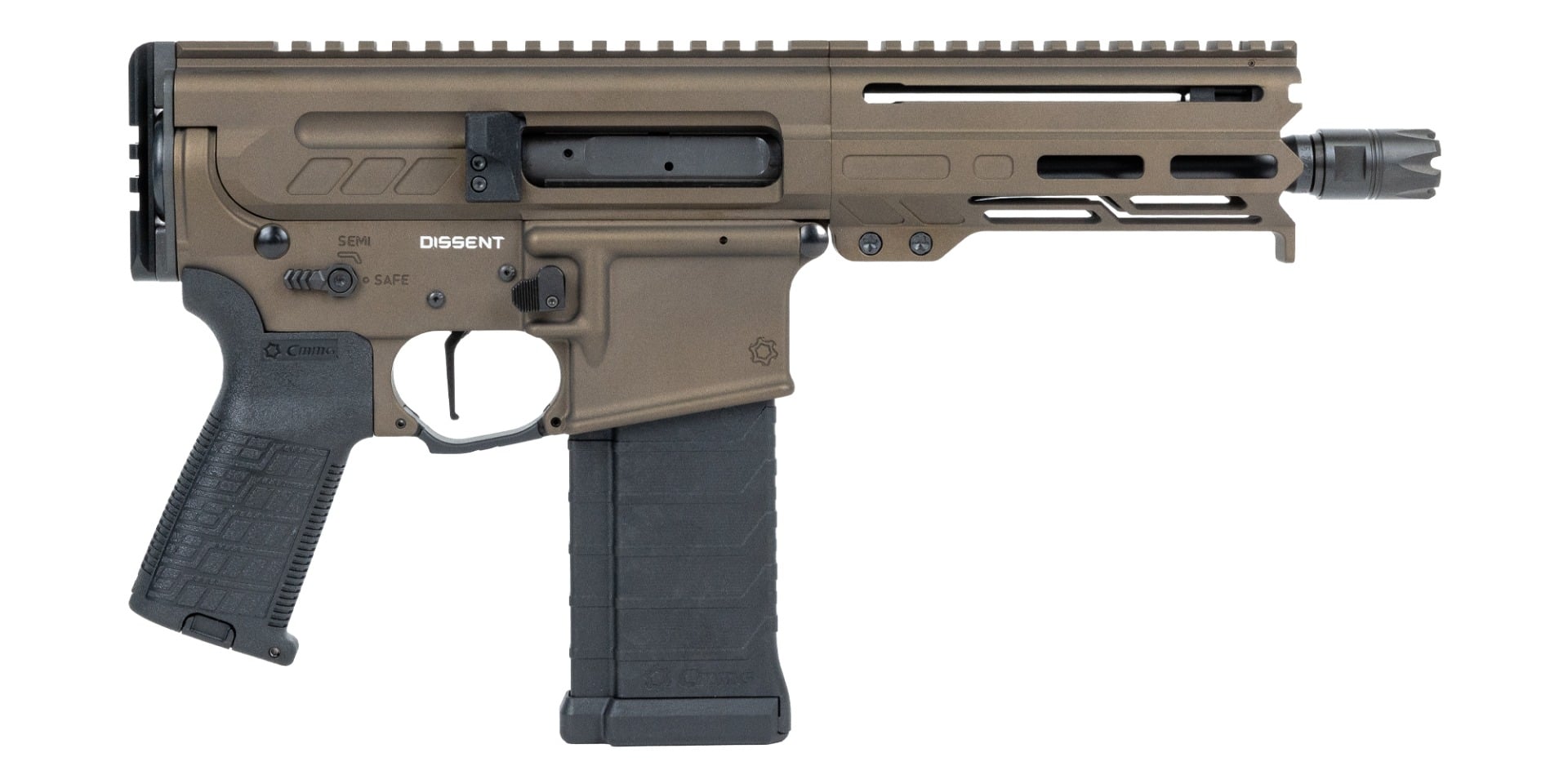 CMMG Dissent Pistol Mk4 5.7x28mm 6.5", Midnight Bronze - 54AA847-MB