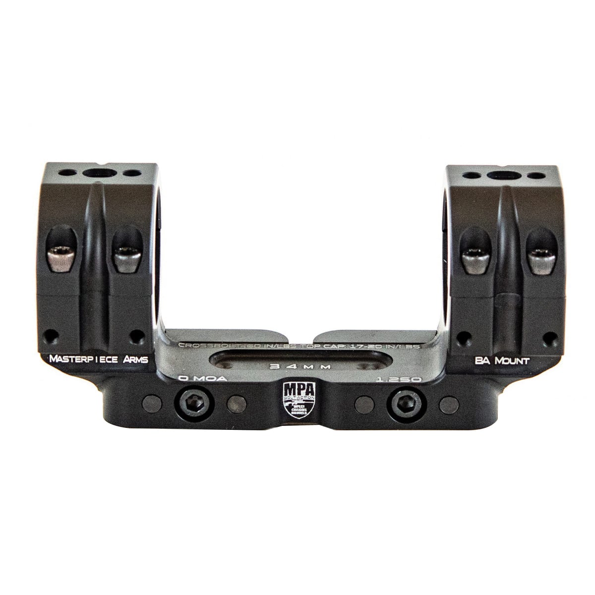 MasterPiece Arms MPA BA Bolt Action Mount 34mm 1.25" Picatinny Rail