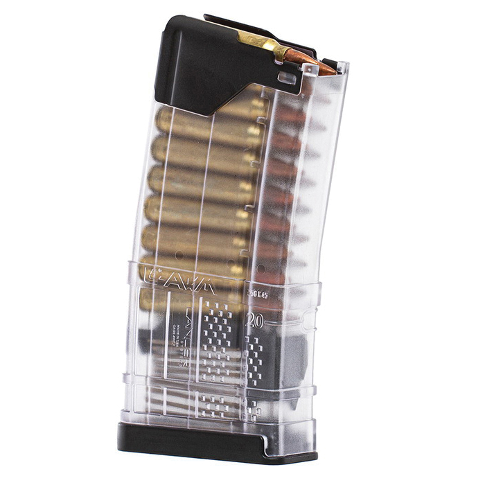 Lancer Systems L5AWM Gen 2 20rds .223 Remington/5.56x45mm/.300 AAC Blackout, Translucent Clear