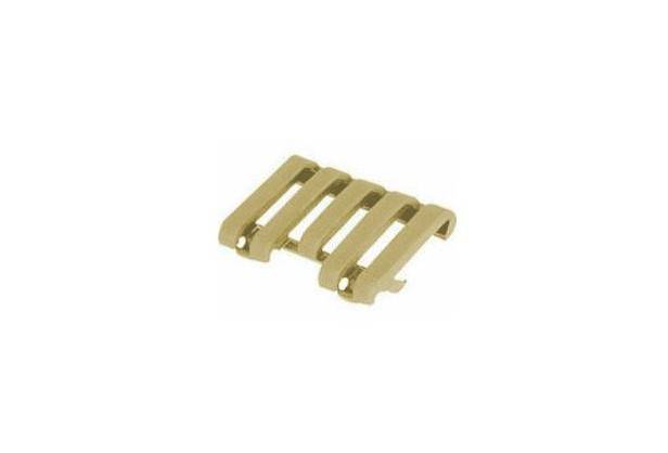 Blackhawk Low Profile 1913 Pic Rail Cover w/ Wire Loom - 5 Slot  Dark Earth