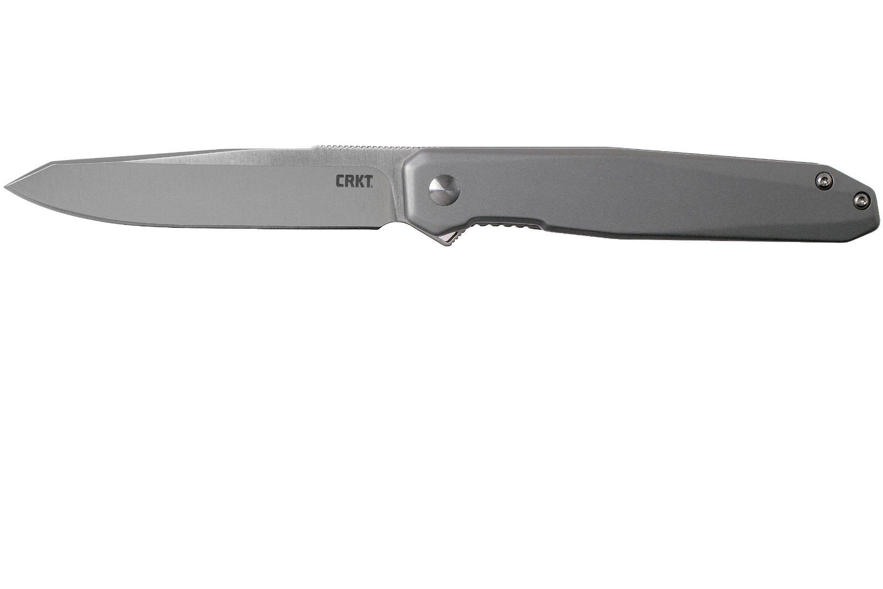 CRKT Facet, Assisted Folding Knife, Silver - K230XXP