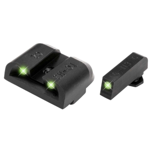 Truglo TG231G2MW Tritium Pro Night Sights Fits MOS 20/21/25/28/29/30/31/32/37/40/41 Green Tritium w/White Outline Front Green Rear Black