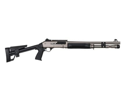 Panzer M4 Marine 12 Gauge 18.5" Semi-Auto Shotgun, Nickel/Black