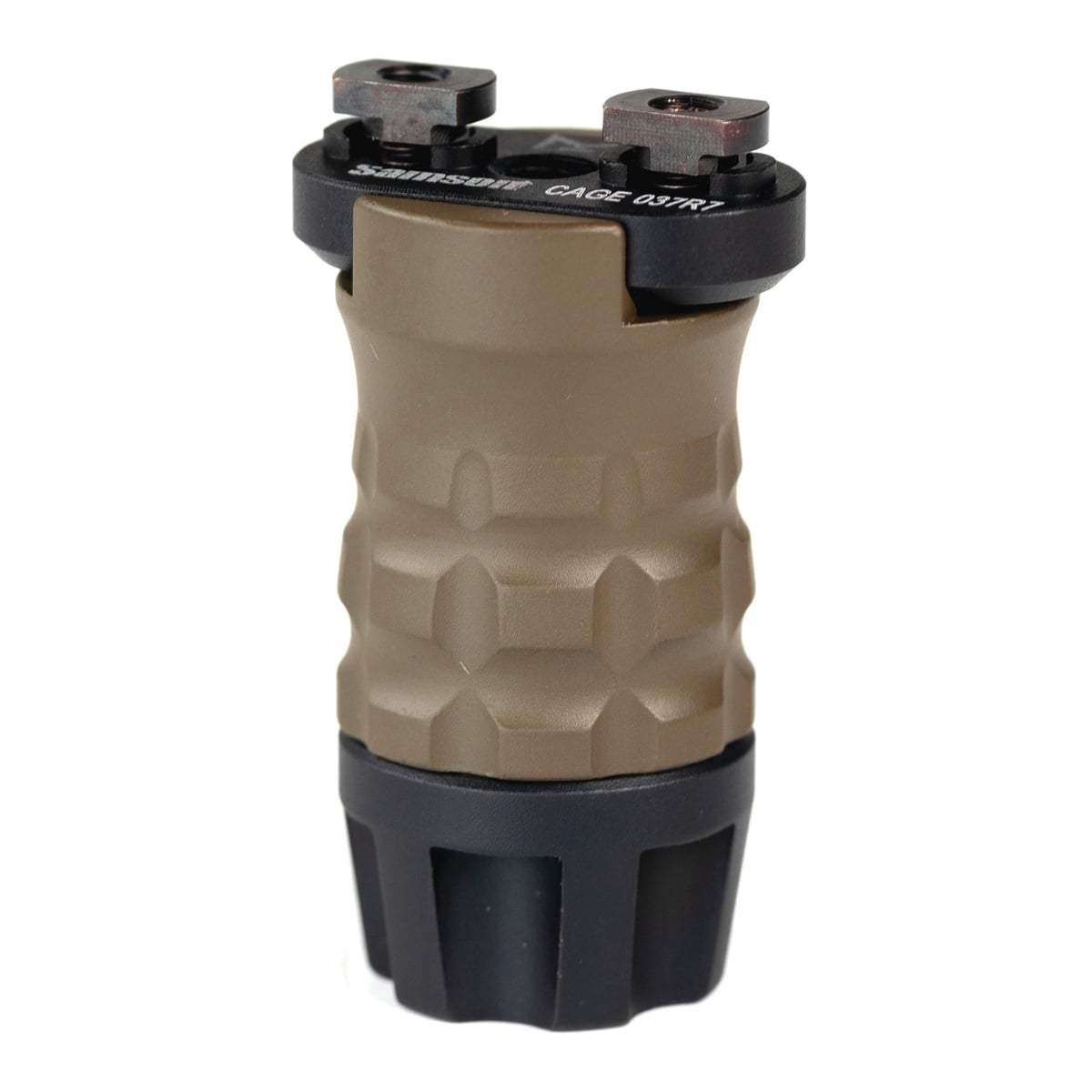 Samson Manufacturing Grenade Style Short Vertical Foregrip, Flat Dark Earth - Tactical and Compact - 04-05102-32