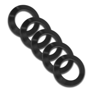 Grovtec US Inc GTHM319 Crush Washer  223 Cal Black Nitride Steel 1/2-28 tpi Rifle 5 Per Pack
