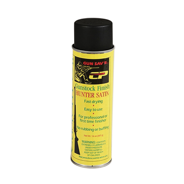 Chem-Pak Gun Sav'r Hunter Satin Custom Oil Gunstock Finish, 14 oz Aerosol Can Clear