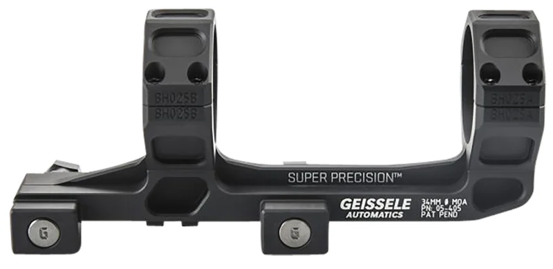 Geissele Automatics AR15 Super Precision Scope Mount/Ring Combo Black Anodized