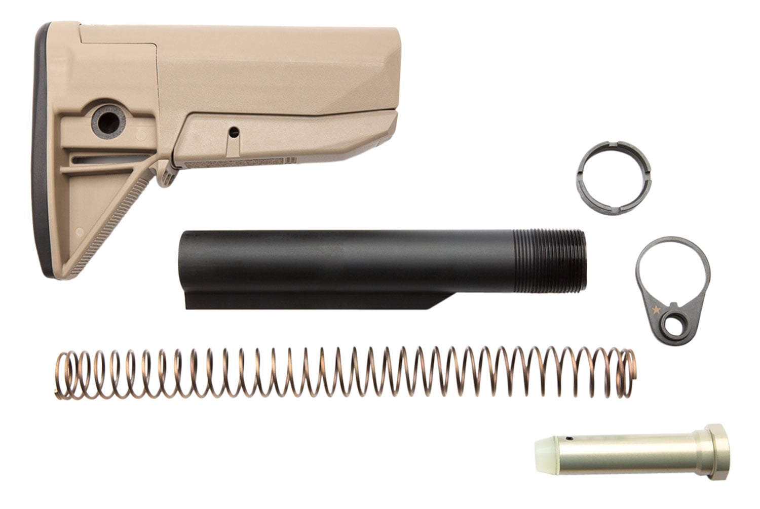 BCMGunfighter AR-15 Stock Kit, FDE Synthetic - BCM-GFSK-MOD-0-FDE