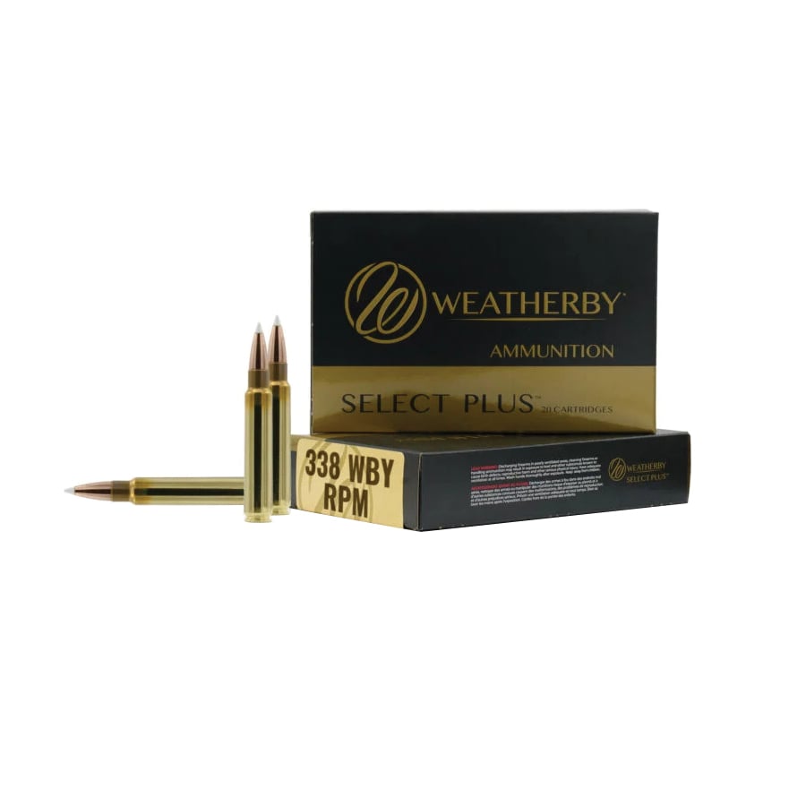 Weatherby Select Plus Barnes TTSX Rifle Ammunition .338 WBY RPM 185gr PT 3100 fps 20/ct - Flat Rate Shipping Under 30lbs! - No Credit Card Fees